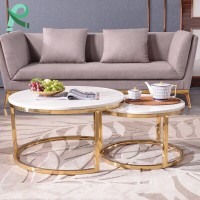 BÀN SOFA INOX MẠ VÀNG